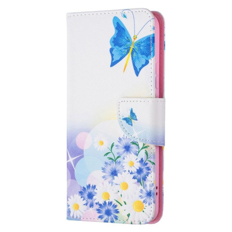 Чехол-книжка Colored Drawing Pattern для Samsung Galaxy S22 Plus 5G - Butterfly Love