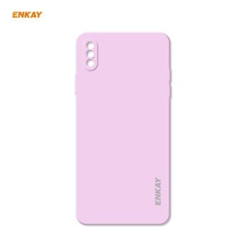 Чехол-книжка ENKAY PC071 Hat-Prince на iPhone XS / X - фиолетовый