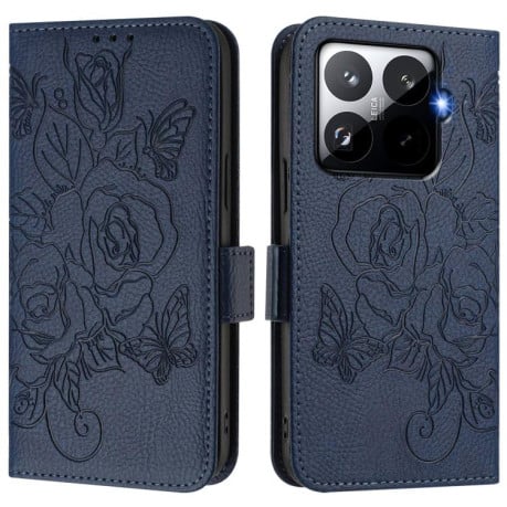 Чехол-книжка Magnetic RFID Anti-theft Leather на Xiaomi 15T Pro 5G - синий