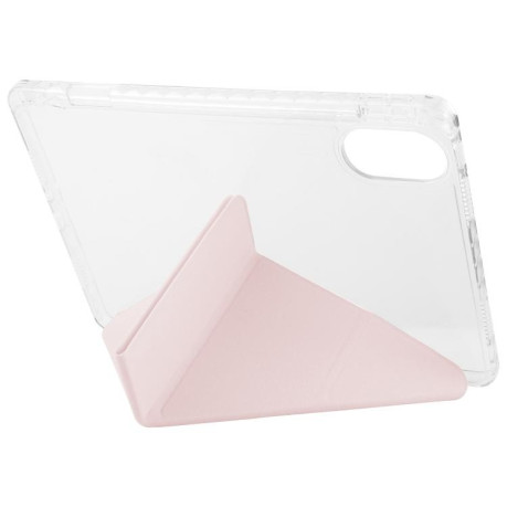 Чехол-книжка Clear Acrylic Demation Leather для Xiaomi Redmi Pad SE 11 2025 / Pad 2 - розовый