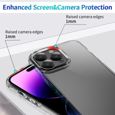 Чохол протиударний Shockproof Transparent TPU на iPhone 15 Pro - прозорий
