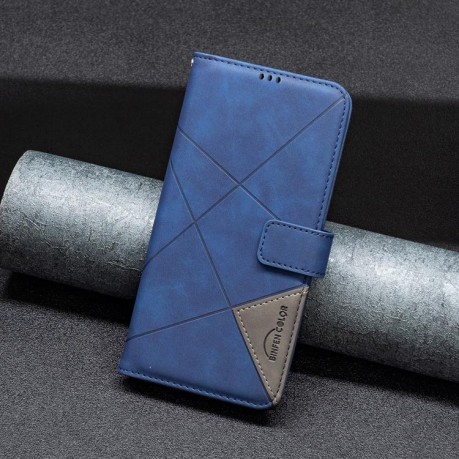 Чехол-книжка Rhombus Texture для Xiaomi Redmi Note 14 4G - синий