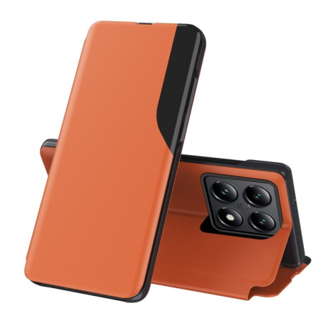 Чехол-книжка Clear View Standing Cover для Xiaomi 14T - оранжевый