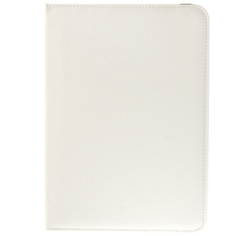 Кожаный Белый Чехол 360 Degree Rotatable Litchi для Samsung Galaxy Tab 4 10.1
