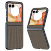 Протиударний чохол Carbon Fiber Texture Printing на Motorola Razr 50 5G - золотий