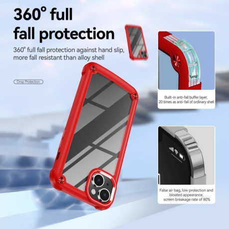 Протиударний чохол Lens Protection на iPhone 15 - червоний