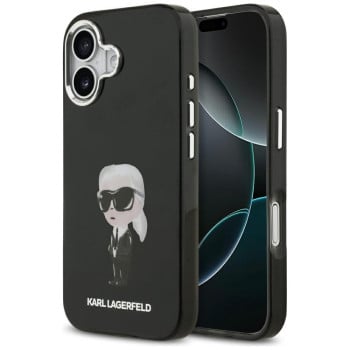 Оригінальний чохол Karl Lagerfeld IML Aquarelle Karl &amp; Logo з MagSafe на iPhone 17 - Black