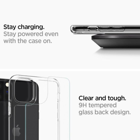 Оригінальний чохол Spigen Quartz Hybrid Iphone 11 Pro Max Crystal Clear