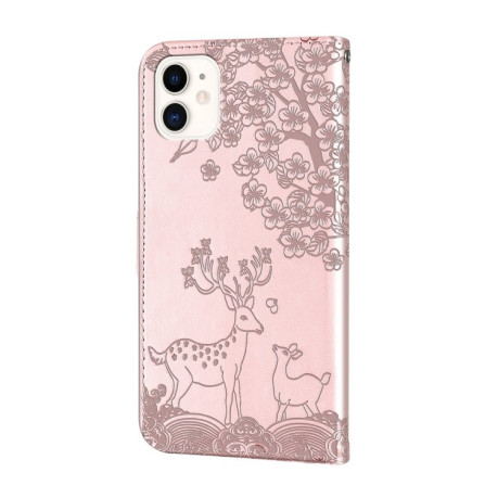 Чехол-книжка Sika Deer для iPhone 13 Pro - розовое золото