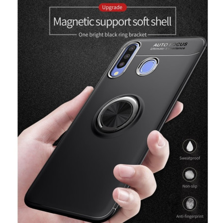 Противоударный чехол Lenuo на Samsung Galaxy A20/ A30-черный, синий