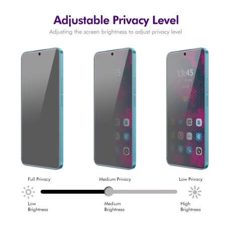 Комплект защитных стекл ENKAY 28 Degree Privacy Screen для Infinix Note 40 - черное