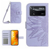 Чохол-книжка Skin Feel Sun Flower для Xiaomi Poco X4 Pro 5G - світло-фіолетовий