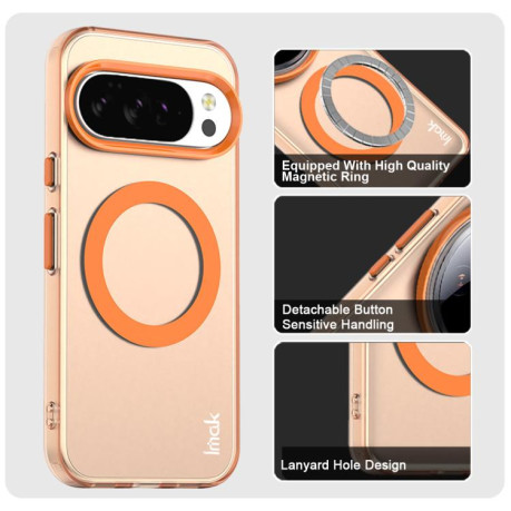 Протиударний чохол IMAK Candy Series Shockproof MagSafe для Google Pixel 10 Pro XL - помаранчевий