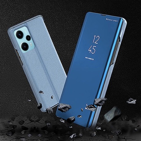 Чехол-книжка Clear View на Xiaomi Poco F5 - фиолетово-синий