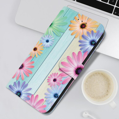 Чехол-книжка Colored Drawing Series на Motorola Moto G85 5G - разноцветный