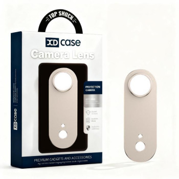 Защита камеры XDCASE Titanium Alloy Hollow Camera Lens для iPhone Air — светло-золотая