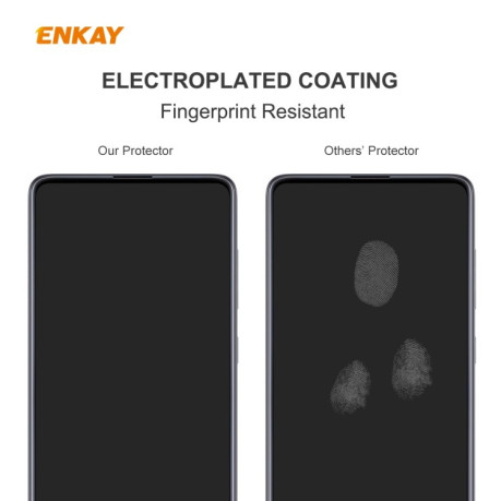 2.5 D защитное стекло ENKAY Hat-Prince 0.26mm 9H на Samsung Galaxy M31s-прозрачное