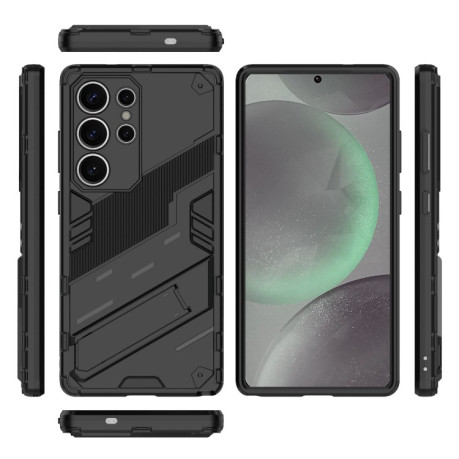 Противоударный чехол Punk Armor для Samsung Galaxy S25 Ultra 5G - черный