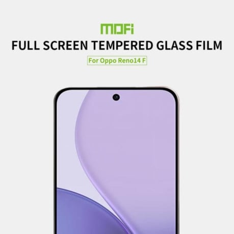 Защитное стекло MOFI 9H 3D Full Screen на OPPO Reno14 F - черное