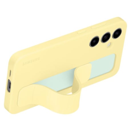 Оригінальний чохол Samsung Standing Grip Case до Samsung Galaxy S24 FE - yellow(EF-GS721CYEGWW)