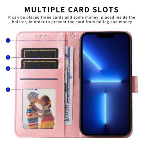Чохол-книжка Embossed Sunflower для OPPO Reno13 Global - золото