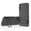 Противоударный чехол Texture Wavy для Samsung Galaxy M14 5G - черный
