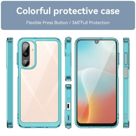 Противоударный чохол Colorful Acrylic Series для Samsung Galaxy M16 5G - синий