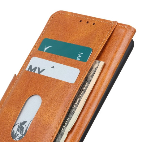 Чехол-книжка Mirren Crazy Horse Texture на iPhone 12 Pro Max - коричневый