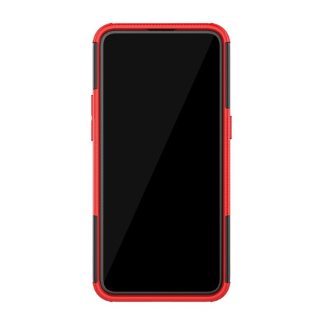 Противоударный чехол Tire Texture на Realme C2 - красный