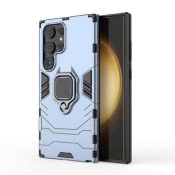 Протиударний чохол Magnetic Ring з підставкою на Samsung Galaxy S24 Ultra 5G - синій