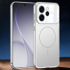 Матовый тонкий чехол Gkk Change to 17 Pro с MagSafe для OPPO Reno15 Pro 5G Global — серебристый