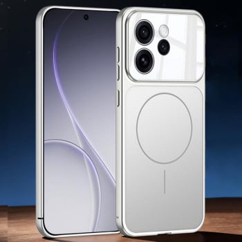 Матовый тонкий чехол Gkk Change to 17 Pro с MagSafe для OPPO Reno15 Pro 5G Global — серебристый