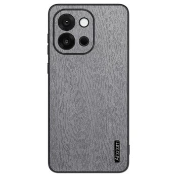 Чехол Tree Bark Leather Shockproof для OnePlus 13T - серый