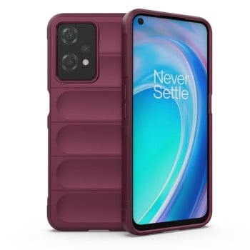 Силиконовый чехол Magic Flannel для Realme 9 Pro/OnePlus Nord CE 2 Lite 5G / Realme V25 5G / Realme 9 5G - винно-красный