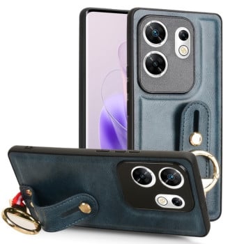 Протиударний чохол Wristband Leather Back для Infinix Zero 30 4G - синій