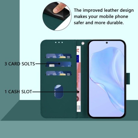 Чохол-книжка Skin Feel S-type для Xiaomi Redmi Note 14 Pro 5G/Poco X7 - зелений
