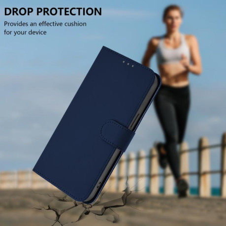 Чохол-книжка Skin Feel S-type для Xiaomi Redmi Note 14 Pro 5G/Poco X7 - синій