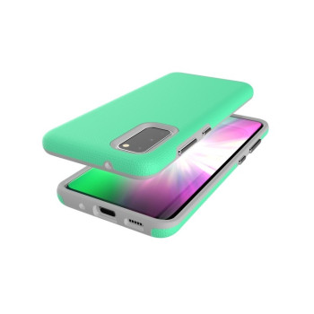 Противоударный чехол HMC Anti-slip Armor Texture на Samsung Galaxy Note 20 Ultra - зеленый