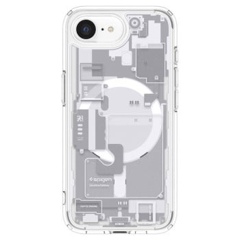 Оригинальный чехол Spigen Ultra Hybrid  Zero One Mag для iPhone 16e - White