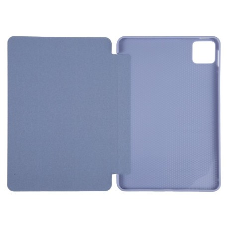 Чехол-книжка Litchi Texture для Xiaomi Pad 7 / Pad 7 Pro - фиолетовый