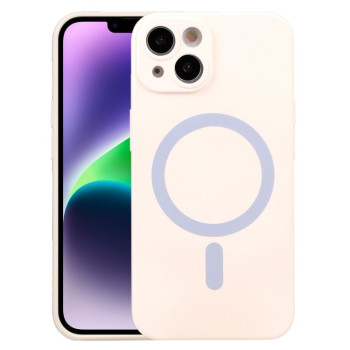 Чохол протиударний Liquid Silicone Full (Magsafe) для iPhone 15 Plus - білий