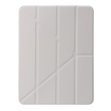 Чехол-книжка Clear Acrylic Demation Leather для iPad Pro 12.9 2022 / Air 13 2024 - серый
