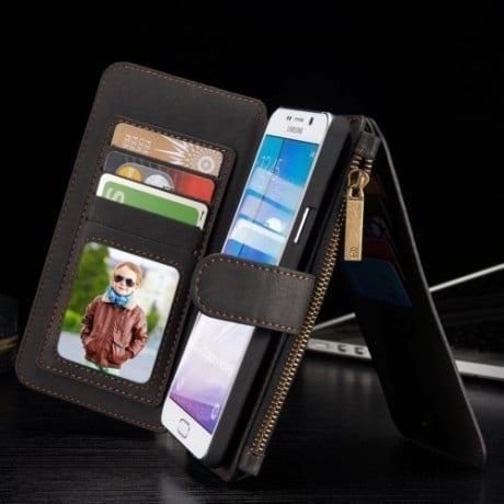 Шкіряний Чохол Гаманець CaseMe Wallet Black для Samsung Galaxy Note 5 / N920
