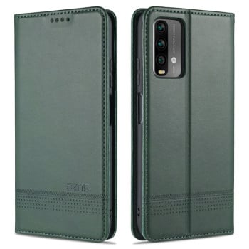 Чехол-книжка AZNS Magnetic Calf на Xiaomi Redmi 9T - зеленый