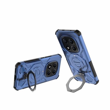 Противоударный чехол J-20 Solid Color MagSafe Magnetic для Poco 8 Pro/Redmi Note 15 Pro+ 5G Global 163.3mm — синий