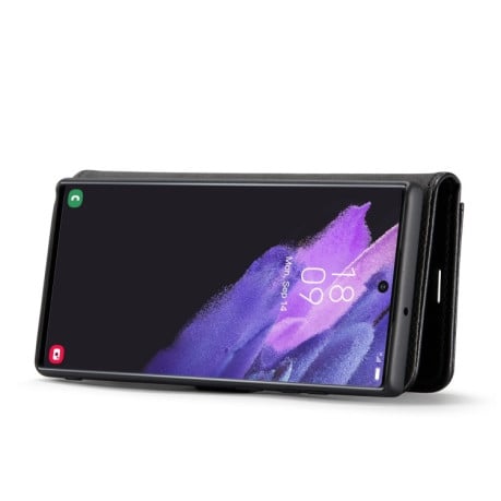 Чохол-книжка DG.MING Crazy Horse Texture Samsung Galaxy S22 Ultra 5G - чорний