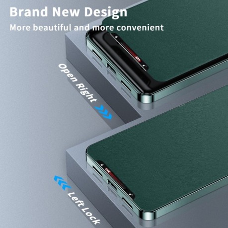 Противоударный чехол Frosted Meta (MagSafe) для Samsung Galaxy S24 Ultra 5G - зеленый