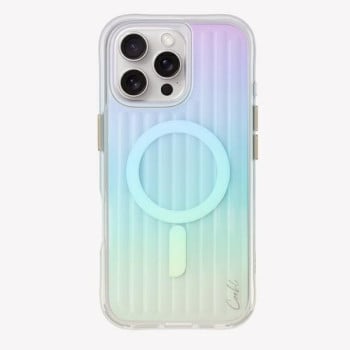 Оригинальный чехол Uniq Coehl Linear Magnetic Charging для iPhone 16 Pro Max - Iridescent