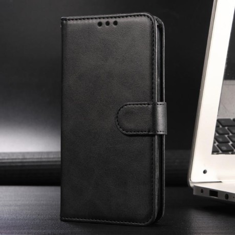 Чохол-книжка Classic Calf Texture Flip Leather для OnePlus 13R/Ace 5/Ace 5 Pro - чорний