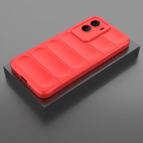 Силиконовый чехол Magic Flannel на Xiaomi Poco M7 4G 169mm - красный